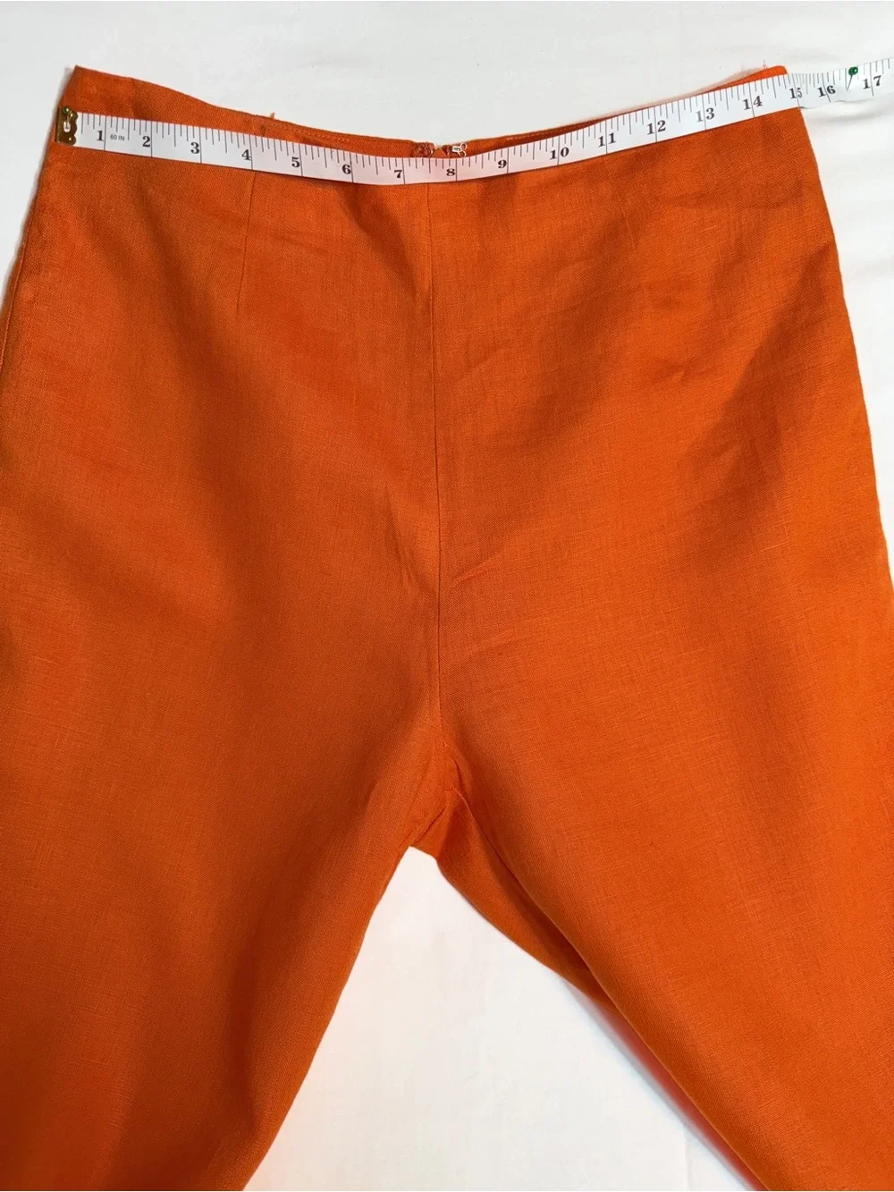 Reformation Liam Linen Pant Citrus Scallop Hem Linen Pants Size 6